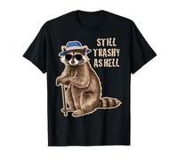 Racoon Cute Funny Old Grandpa Still Trashy Vintage Graphic T-Shirt