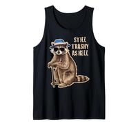 Racoon Cute Funny Old Grandpa Still Trashy Vintage Graphic Tank Top
