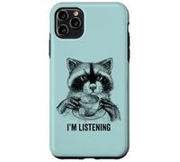 Racoon funny cute tea therapy animal friend vintage ironic Case for iPhone 11 Pro Max