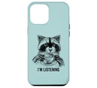 Racoon funny cute tea therapy animal friend vintage ironic Case for iPhone 12 Pro Max