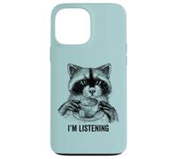 Racoon funny cute tea therapy animal friend vintage ironic Case for iPhone 13 Pro Max