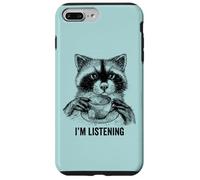Racoon funny cute tea therapy animal friend vintage ironic Case for iPhone 7 Plus/8 Plus