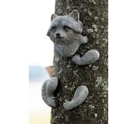 Racoon Garden Tree Peeker Ornament Decoration Hanging Resin Creature