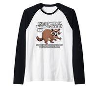 Racoon I Hate IT When I’M Talking to Myself Sarcastic Raglan Baseball Tee
