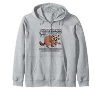 Racoon I Hate IT When I’M Talking to Myself Sarcastic Zip Hoodie