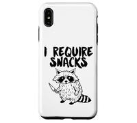 Racoon I Require Snacks Case for iPhone XS Max