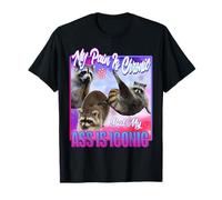 racoon meme - My Pain Is Chronic But My Ass Is Iconic T-Shirt