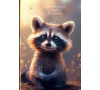 Racoon Notebook | 120 lined pages | 6x9inch | matt cover