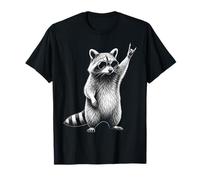 Racoon Retro Rock and Roll Funny Vintage Designer Metal T-Shirt
