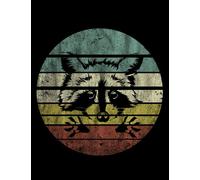 Racoon Retro Vintage Racoon Lover Gift Notebook: Notebook, Write-in Journal| 8.5x11 inch