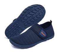 Racqua Boys Water Shoes Kids Lightweight Barefoot Quick Dry Beach Swim Pool Sport Shoes Water Park Boating Surfing Aqua Shoes Big Kid Blue/Orange 3