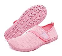 Racqua Girls Water Shoes Kids Quick Dry Barefoot Swim Shoes Lightweight Boating Sport Pool Surfing Water Park Beach Aqua Shoes Big Kid Pink 5.5