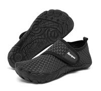 Racqua Kids Boys Water Shoes Aqua Beach Swim Boating Sea Wetsuit Slipfree Surf Pool Quick Dry Lightweight Non-Slip Shoes Black 0.5 UK
