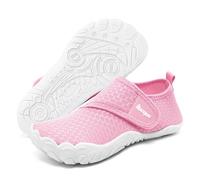 Racqua Kids Girl's Water Shoes Swimming Beach Aqua Shoes Kids Sea Surf Boating Quick Dry Pool Lightweight Slipfree Wet Shoes for Kids Girls Boys Pink 0.5