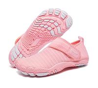 Racqua Kids Water Shoes Girls Quick Dry Lightweight Sport Beach Aqua Shoes Barefoot Outdoor Swim Pool Walking Boating Surfing Shoes Little Kid Pink EU 31=UK 12.5K