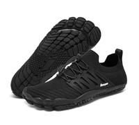 Racqua Quick Dry Water Shoes Aqua Barefoot Beach Non Slip Breathable Swim Pool Hiking Shoes for Men Women Black EU47=UK14.5
