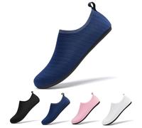 Racqua Wet Yoga Quick-Dry Beach Lightweight Swim Surf Socks Pool Sea Weitsuit Non Slip Surf Breathable Aqua Beach Shoes for Men Women Navy EU42/43=UK9/9.5
