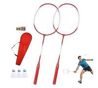 Racquet Badminton 2 Player Portable Badminton Rackette Adult Set Outdoor Recreational Accessories Teen Sports Equipment Kids Rackets