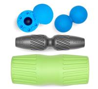 RAD Back Relief Massage Set - Myofascial Release Bundle for Back Pain, Muscle Recovery, and Mobility - Includes Exercise Foam Rollers, XL Peanut Massage Ball, and Neuro Ball Foot Roller
