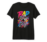 Rad Bicycle Rider Retro 80's Racing Classic Throwback Vibe Premium T-Shirt
