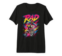 Rad Bicycle Rider Retro 80's Racing Throwback Fun Energy Premium T-Shirt