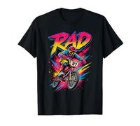 Rad Bicycle Rider Retro 80's Racing Throwback Fun Energy T-Shirt