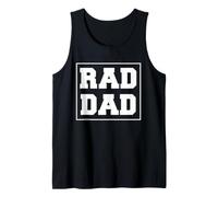Rad Dad Father Figure This Dad is The Best Funny Fathers Day Tank Top