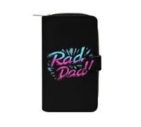 Rad Dad Long Purses for Women Leather Card Holder Mens Wallet Coin Purse