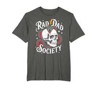 Rad Dad Society Skull Snake Graphic Father for Cool Dads T-Shirt