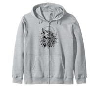 Rad Howling Wolf Design for the Wolfpack Zip Hoodie