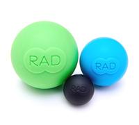 RAD Rounds I Set of 3 Massage Balls for Jaw, Hands and Plantar Fasciitis Myofascial Release, Mobility and Recovery