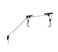 RAD Sportz Bicycle Hoist Quality Garage Storage Bike Lift with 100 lb Capacity Even Works as Ladder Lift Premium Quality, Black