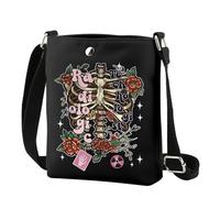 Rad Tech Gift Radiologic Technologist Crossbody Bag Radiology Skeleton Shoulder Bag Radiology Graduation Gift for Her (Radiologic CR UK)