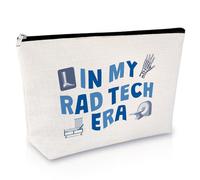 Rad Tech Makeup Bag X-Ray Tech Gift Radiologist Technologist Gift Appreciation Present for Radiographer Cosmetic Bag Radiology Technology Thank You Gifts for Radiology Technologists Nursing