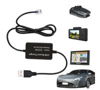 Radar Detector Cable | USB to Rj11/DC 3.5 Replacement Power Cable | Connect to Car Charger, Thickened, USB Plug, Fit Radar Detectors for Escort, Whistler