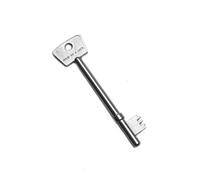 Radar Disabled Toilet Key Small Head Steel 90mm Long by Solid As A Lock Hardware