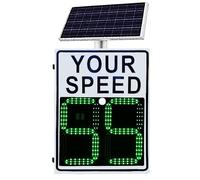 Radar Feedback Sign,Solar Powered Your Speed LED Radar Speed Display Sign LED Speed Limit Radar Display, Radar Feedback Sign Remote Control,60x75cm/23.5"x25.5"