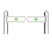 Radar Sensor Access Gate with Customizable Speed & Voice Announcement, Hands-Free Entry Turnstile for Public Spaces