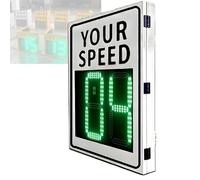 Radar Speed Sign 20 * 27/24 * 35 Inch - Wireless Speed Display with Instant Feedback, Adjustable, IP65 Waterproof for Road Safety White-50 * 70cm
