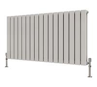 Radbliss Horizontal Flat Panel Radiator 600x1156mm White Double Design RAD Central Heating