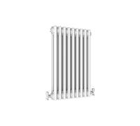 Radbliss Horizontal Traditional 2 Column Radiator 600x425mm White Cast Iron Style Design RAD Central Heating