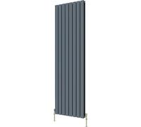 Radbliss Vertical Flat Panel Design Radiator 1800x544mm Anthracite Matt Grey Double Tall RAD Central Heating
