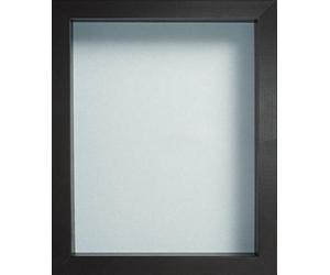 Radcliffe Black Wooden Deep 3D Box Frame 8x6 inch, Light Blue Backing Board * Choice of Sizes* Fitted with Real Glass