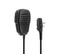 RaddioAcery HM-158LA HM-159LA 2-Pin Compact Speaker Microphone Compatible for icom I IC-F1000 F2000 F3001 F4001 F3002 F4002 IC-V8 IC-V80 V86 Two Way Radio with 3.5mm Audio Jack & Swivel Clip