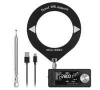 Raddy Mini Radio All-Band DSP Radio with Si4732 Chip, FM/SW/MW/VHF/CB Receiver with LSB/USB Modes, Headphone Amplifier, Pocket Size with 1.9" Color Screen, Telescopic & Donut Antenna, Firmware-Upgrade