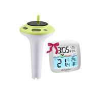 Raddy PT-5 TN Wireless Floating Pool Thermometer, IPX8 Waterproof Digital Temp & Humidity Monitor with Indoor Display For Pools, Spas, Hot Tubs, Ponds, Aquariums