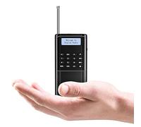 Raddy RD23 Portable Digital DAB/DAB+ Radio with Bluetooth, Clear LC-Display, USB-C Rechargeable, 110 Preset Stations, FM, Headphones Jack, for Home & Travel, Black