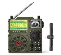 Raddy RF919 SSB Shortwave Radio, Full Band FM AM SW VHF UHF AIR CB and SSB World Receiver, with Antenna Tuner, 3 External Antenna Ports, 5000mAh Rechargeable Battery, Headphone Jack