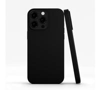 RadEnergy EMF Protection and Anti Radiation Liquid Silicone Shungite Case for iPhones, 5G Shield Reduction, Lightweight Protective Back Cover (Black, 15 Pro Max)