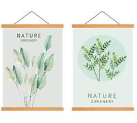 Radezon B2 Magnetic Poster Frame Hangers, 20" x 28" Teak Wooden Poster Frames (2 Pack)